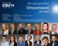 Der neu gew&auml;hlte Ortsvorstand 2017
